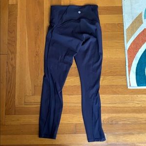 Navy Lululemon Cutout Leggings
